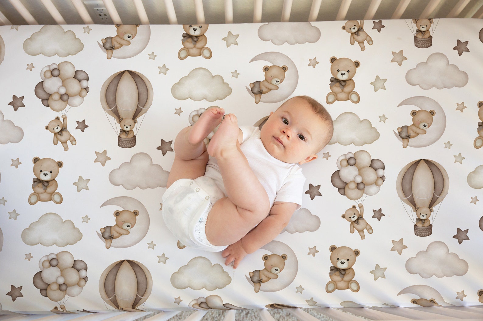 Teddy Bear Crib Bedding Set Boy Baby Boy Crib Bedding Etsy