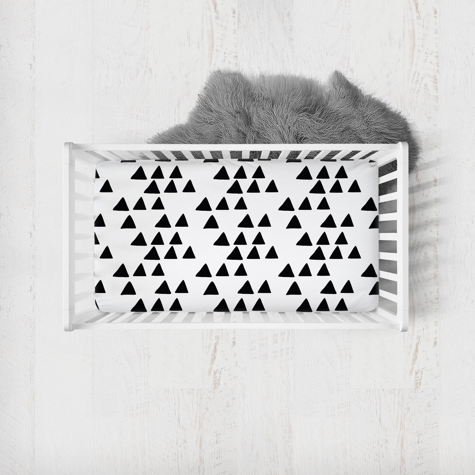 Black and White Crib Bedding Set Boy Crib Bedding Black and Etsy