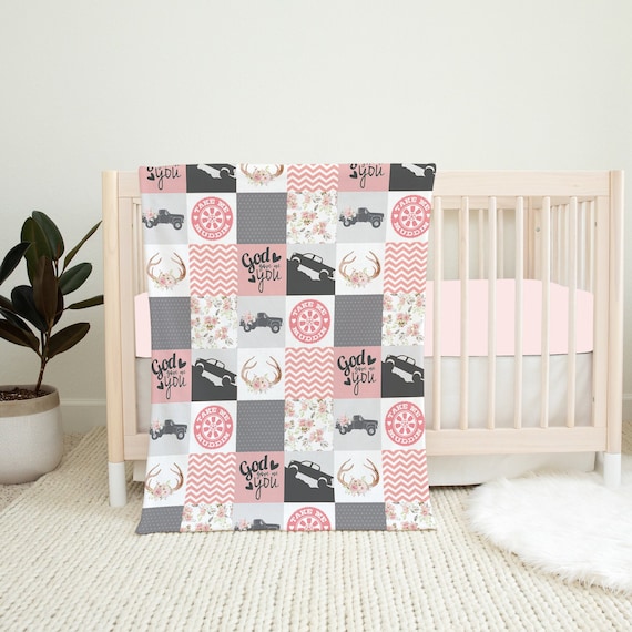 Country Baby Girl Blanket Baby Shower Gift Pink Truck Mudding Baby Blanket Country Baby Blanket Country Baby Bedding Pink Baby Blanket Etsy Canada