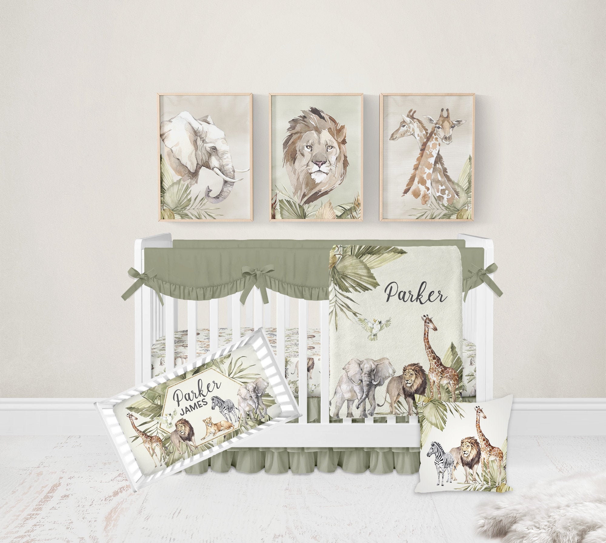 Safari baby crib set hotsell