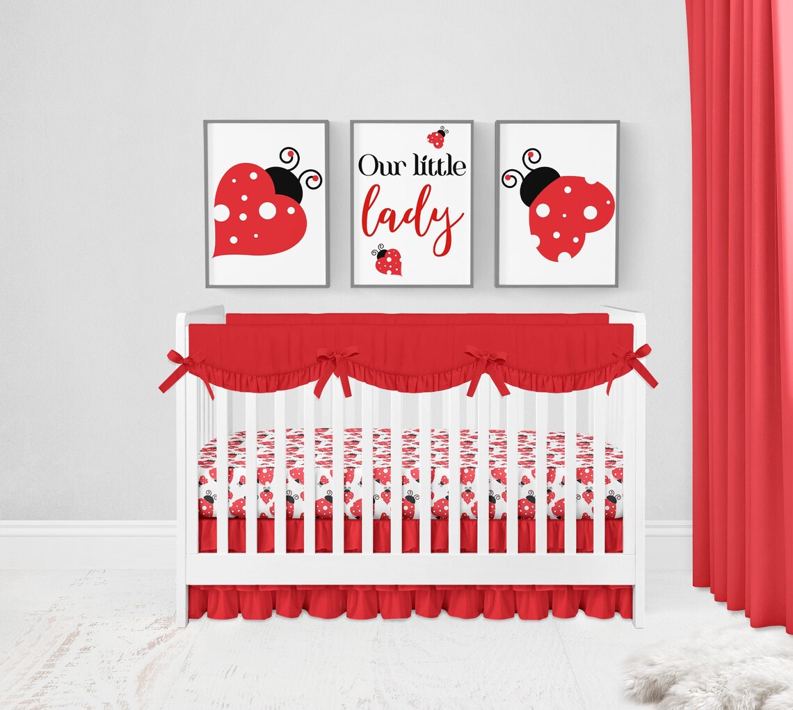 Ladybug Nursery Prints Ladybug Nursery Ladybug Nursery Etsy