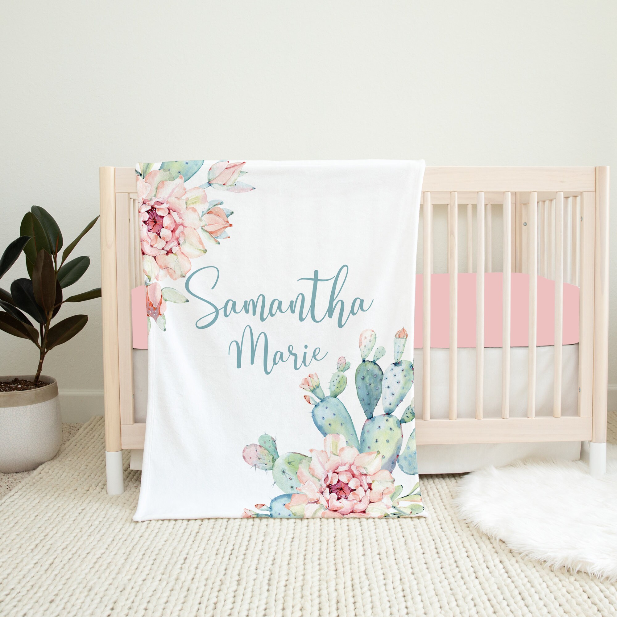 Cactus Crib Bedding Set Baby Girl Crib Bedding Cactus Nursery Decor Girl Cactus Crib Sheets Succulent Crib Bedding Floral Crib Bedding Etsy Canada