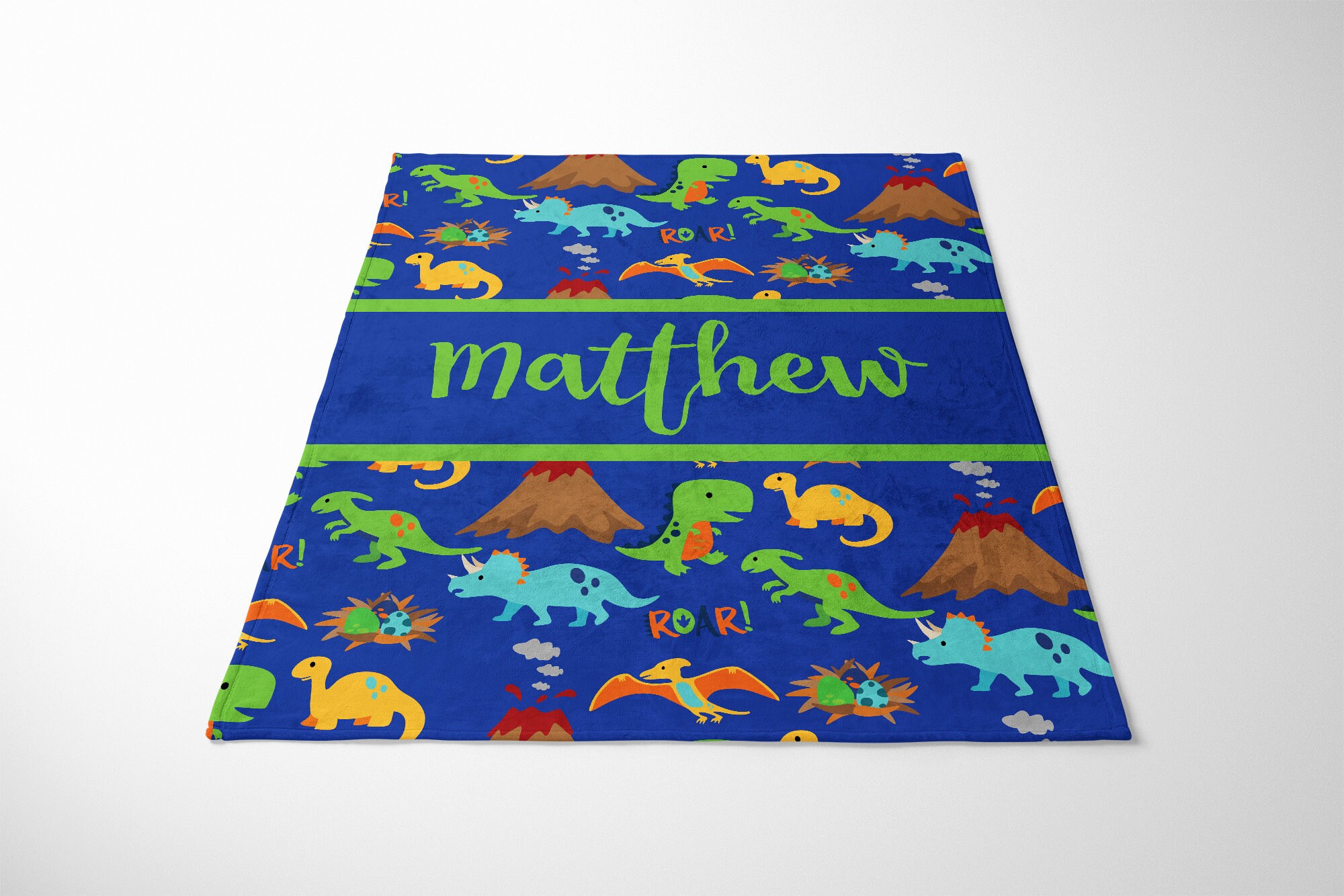 Personalized Dinosaur Baby Blanket Dinosaur Blanket Etsy UK