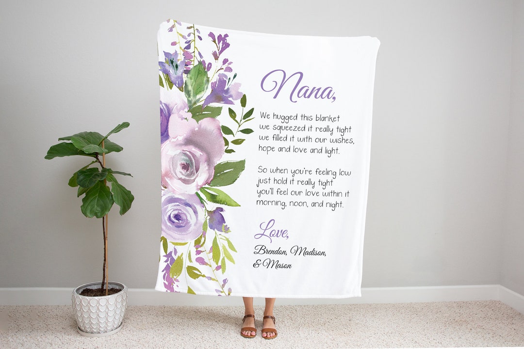 Weiche Überwurfdecke Für Oma – 152x127 Cm, Flauschiges Geschenk Für Geburtstag & Muttertag