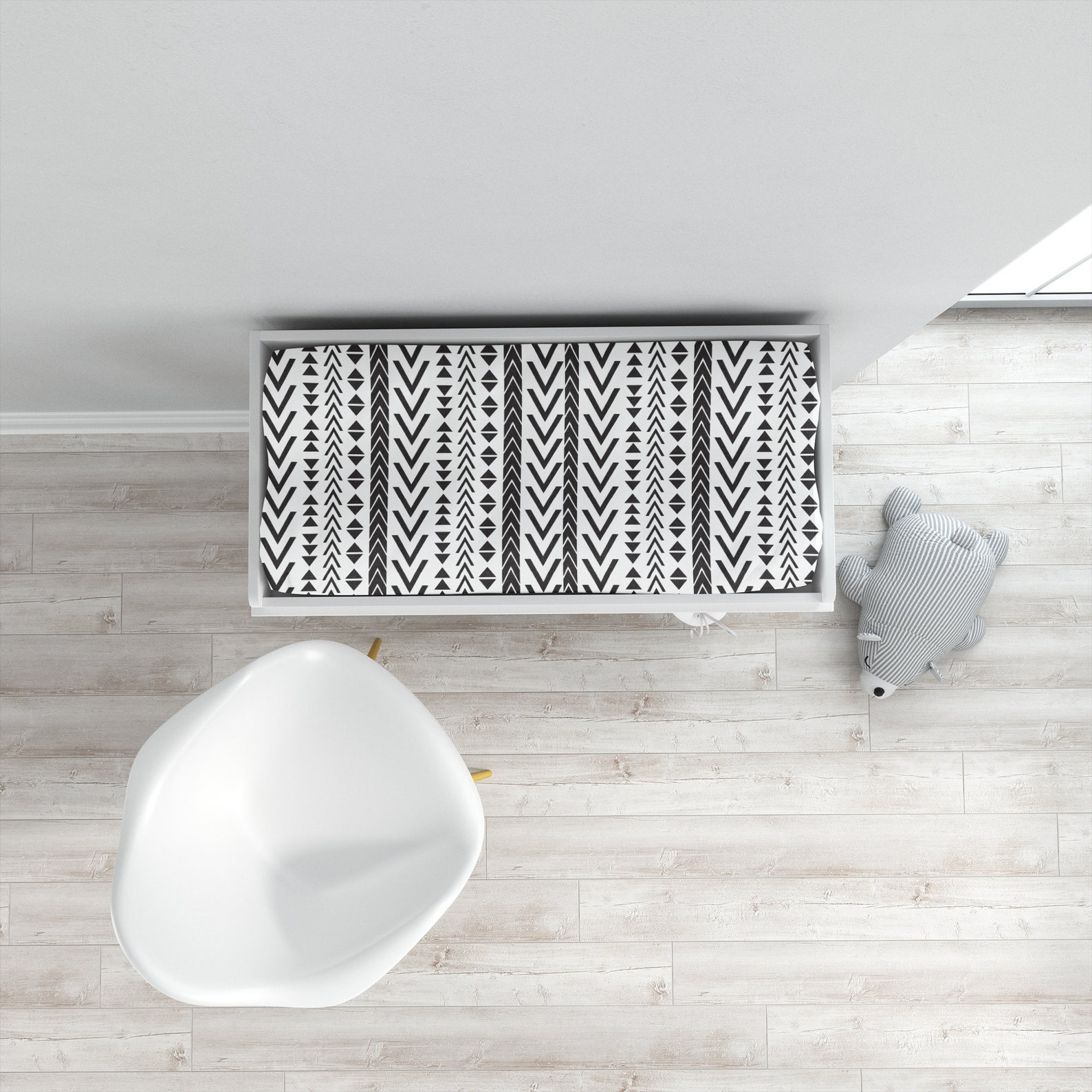 Black and White Crib Bedding Set Gender Neutral Crib Bedding Etsy