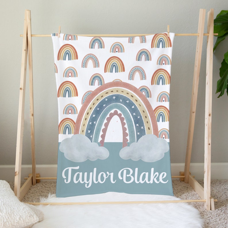 Rainbow Crib Bedding Set Neutral Crib Bedding Set Rainbow Etsy