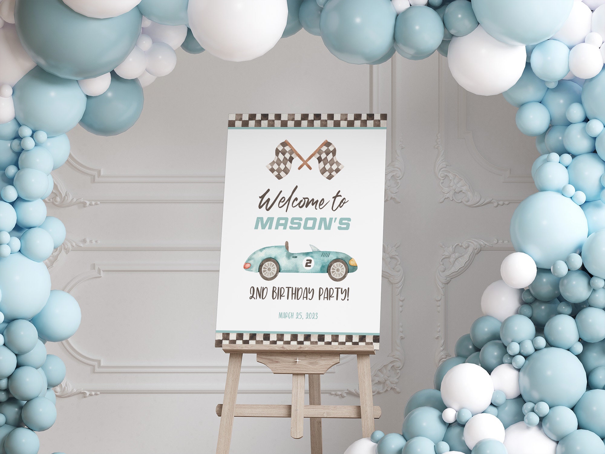 Two Fast Welcome Sign, Race Car Birthday Sign, Two Fast Birthday ...
