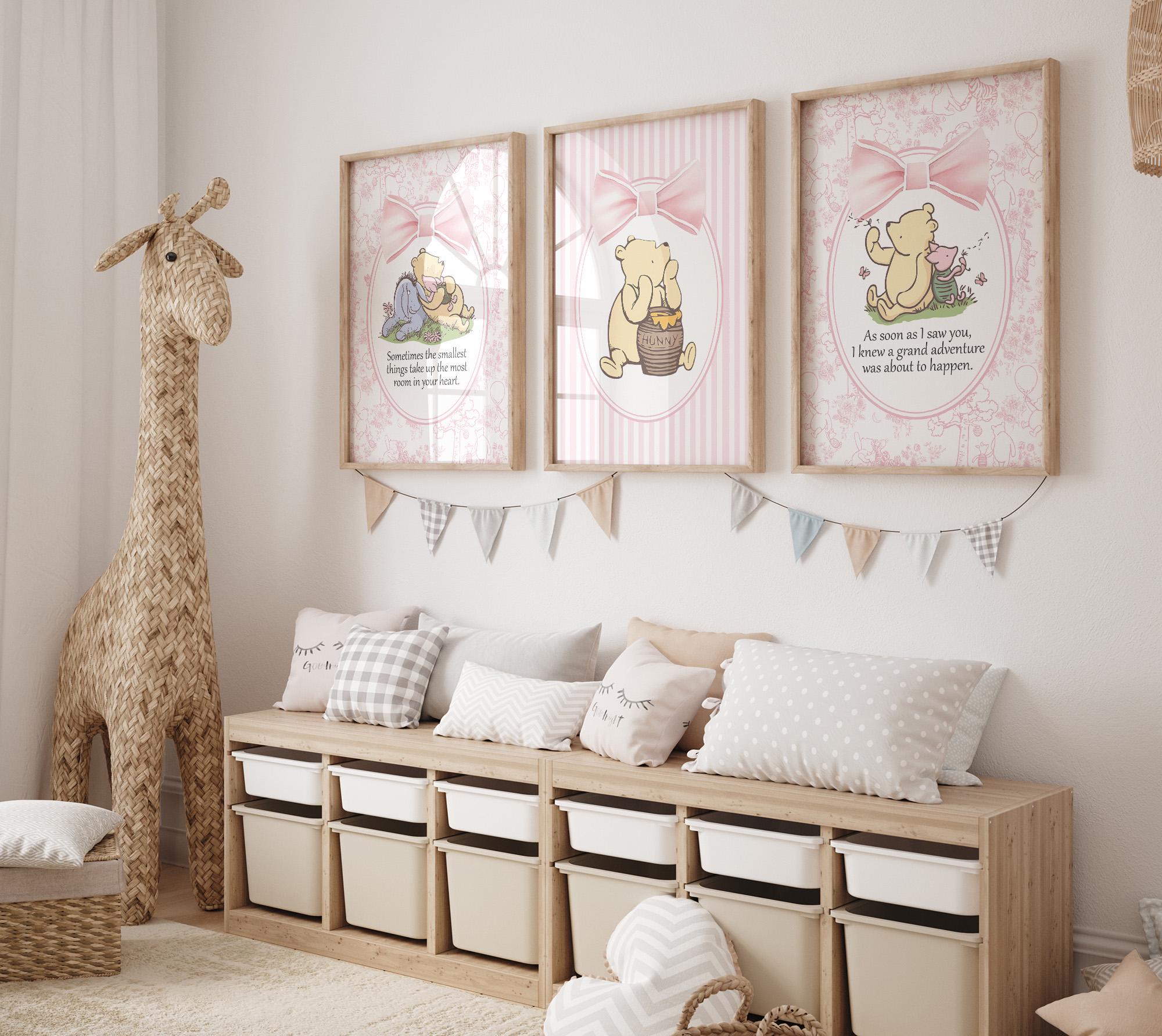 Winnie the Pooh Nursery Decor, Classic Winnie the Pooh Wall Decor