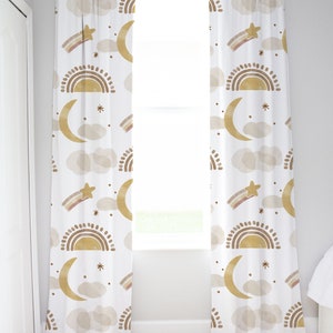 Boho Nursery Curtains, Gender Neutral Nursery Curtains, Blackout Curtains Nursery, Boho Nursery Decor, Boho Curtains Blackout, Boho Curtains