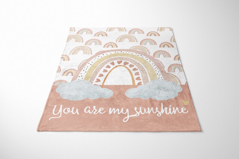 You Are My Sunshine Rainbow Nursery Rainbow Crib Bedding Set Etsy