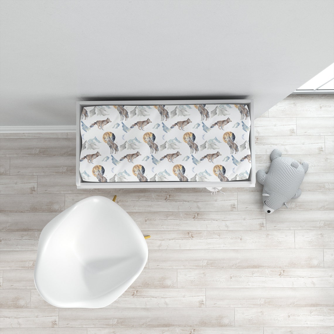 Wolf Crib Bedding Set Baby Boy Crib Bedding Set Wolf Etsy