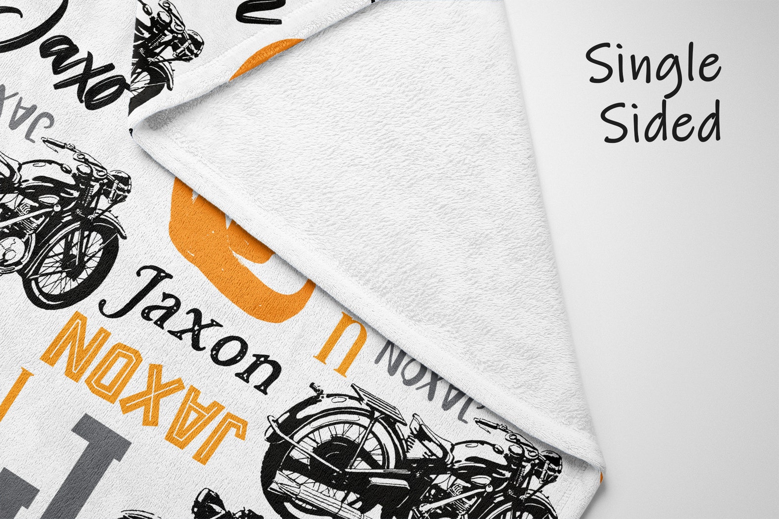 Personalized Motorcycle Blanket Baby Name Blanket Baby Boy Etsy