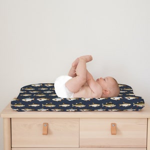 Fishing Crib Bedding Set, Baby Boy Crib Bedding, Fishing Nursery Decor, Custom Baby Bedding Crib Set, Baby Boy Bedding, Woodland Crib Sheets image 7