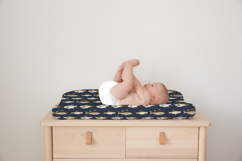 Fishing Crib Bedding Set, Baby Boy Crib Bedding, Fishing Nursery Decor, Custom Baby Bedding Crib Set, Baby Boy Bedding, Woodland Crib Sheets image 7