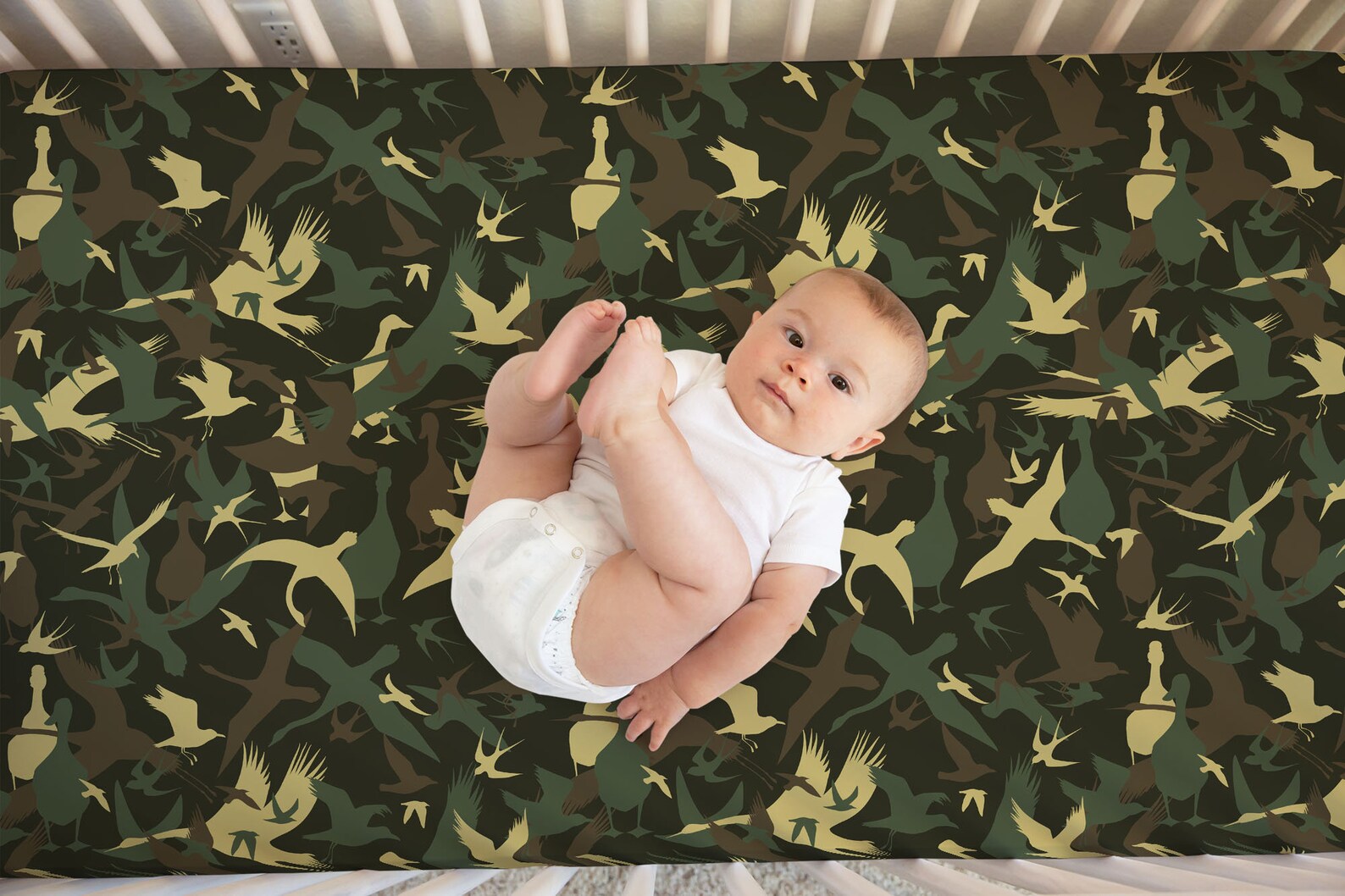 Mallard Duck Hunting Baby Bedding, Duck Hunting Crib Bedding Set, Boy