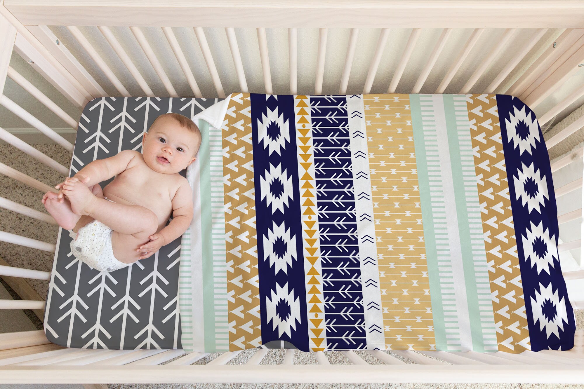 Aztec tribal baby bedding new arrivals