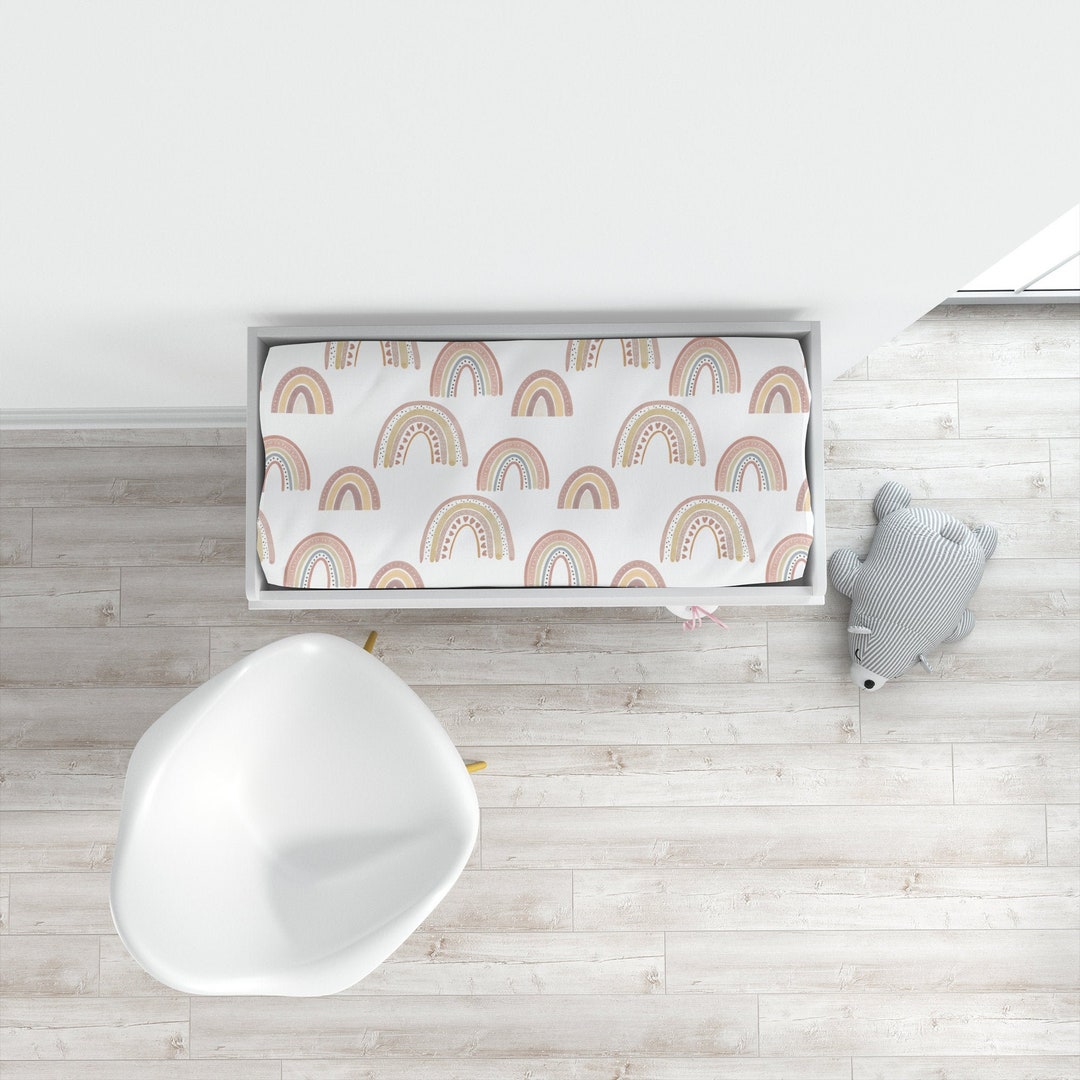 Rainbow Changing Pad Cover, Rainbow Nursery, Baby Girl Gift, Baby Boy