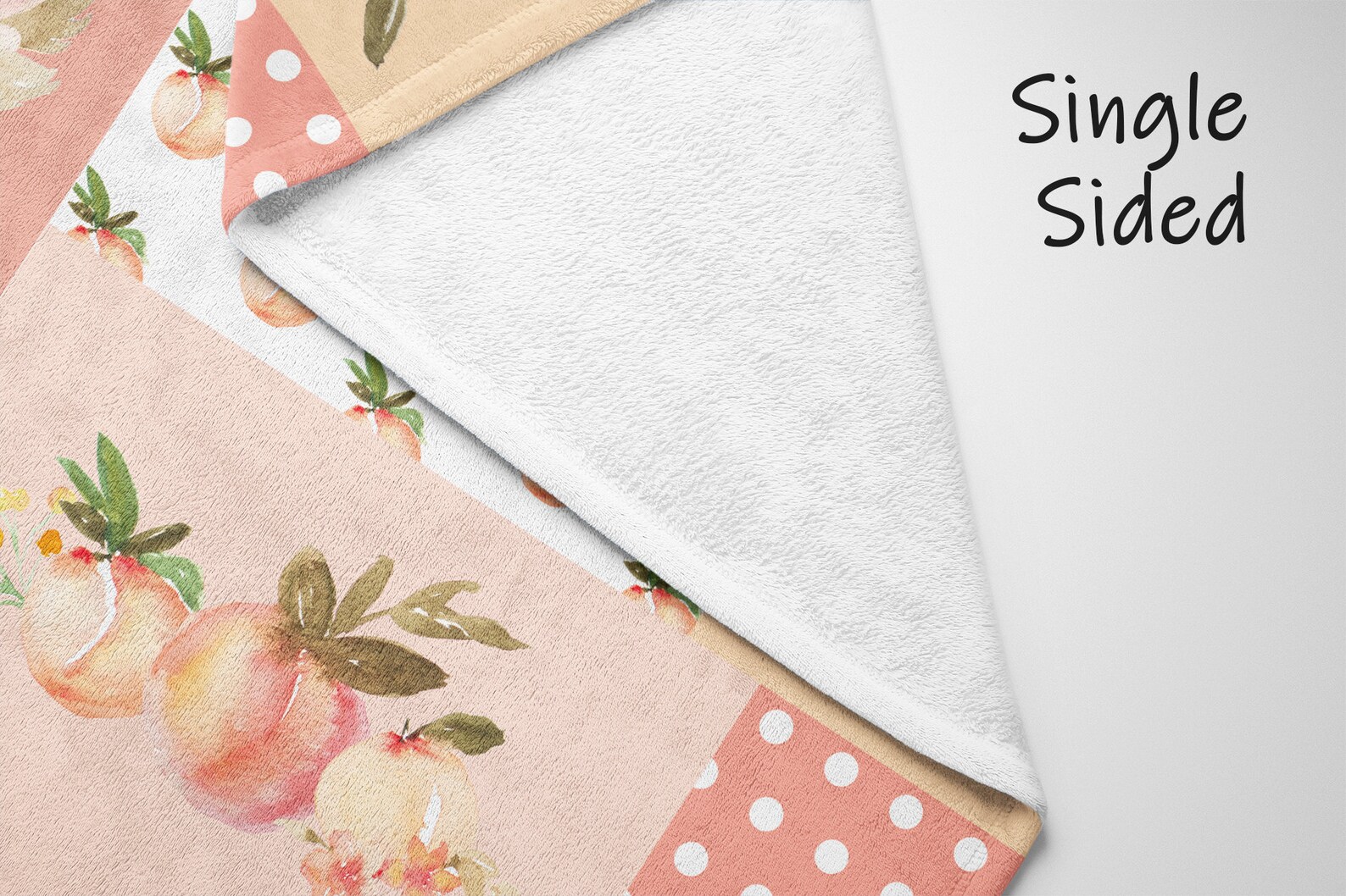 Personalized Peach Baby Blanket Baby Girl Blanket Baby Etsy