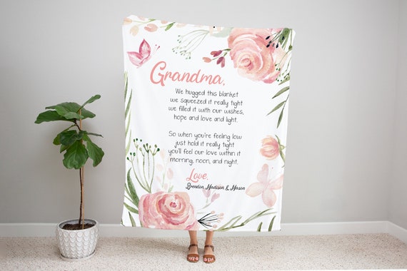 Christmas Gift for Grandma Personalized Blanket for Grandma Gifts for Grandma Grandma Gift Grandma Blanket Custom Blanket for Grandma Etsy Canada