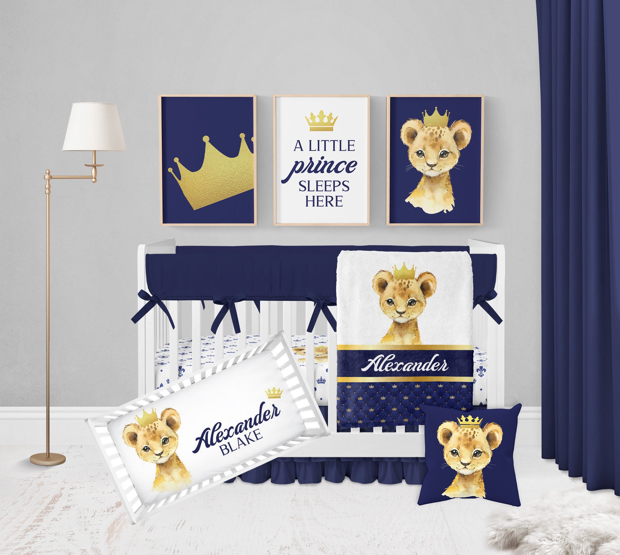 Personalized Lion Baby Blanket Safari Baby Blanket Lion Etsy