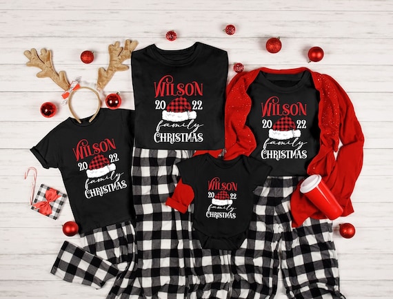 Monogrammed Flannel Matching Family Pajama Set