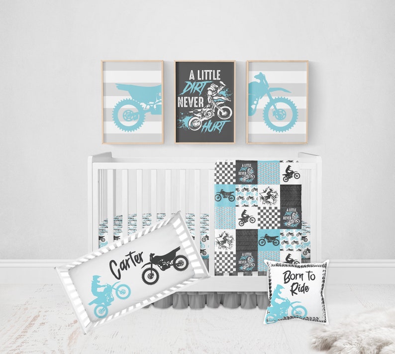 Motocross Crib Sheet Dirt Bike Crib Sheet Crib Sheets Boy Etsy