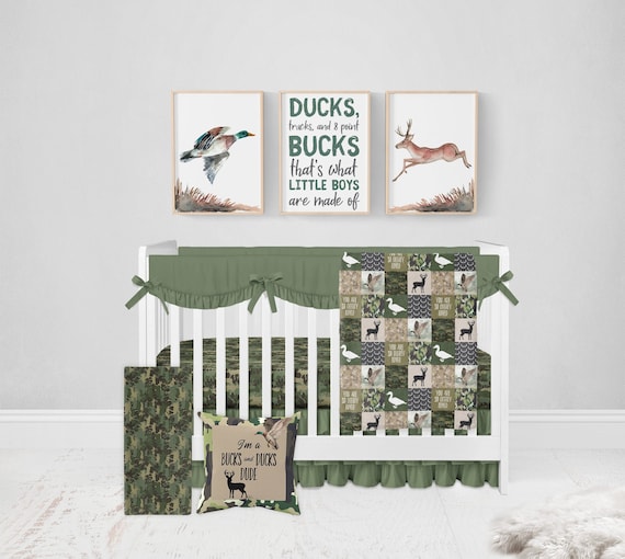 Deer Camo Baby Bedding Duck Hunting Boy Deer Camo Baby Bedding Duck Hunting, Duck Hunting Baby Bedding