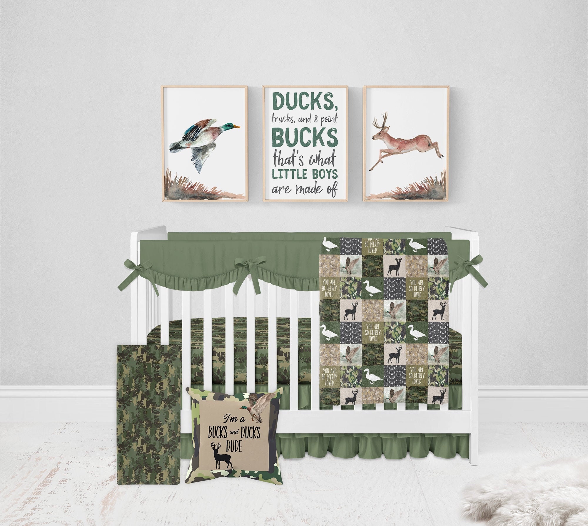 baby boy deer crib bedding