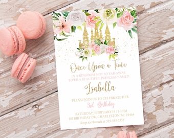 Princess Birthday Invitation, Princess Invitation, Editable Girl Birthday Invitation, Princess Party Invite, Instant Download Template PRI1