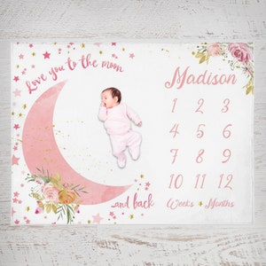 Personalized monthly blanket sale
