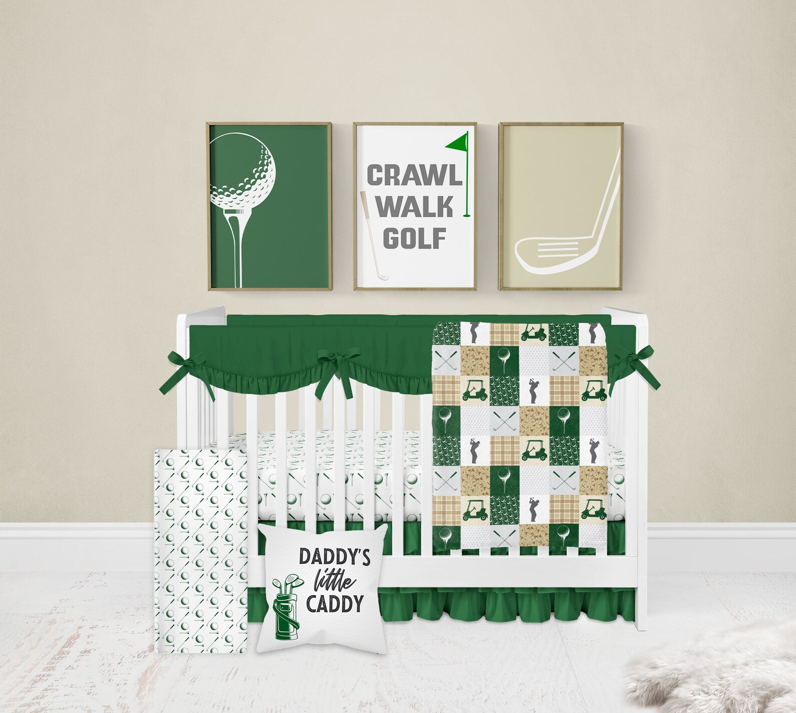 Golf Crib Sheet Golfing Crib Sheet Golf Nursery Golf Crib Etsy