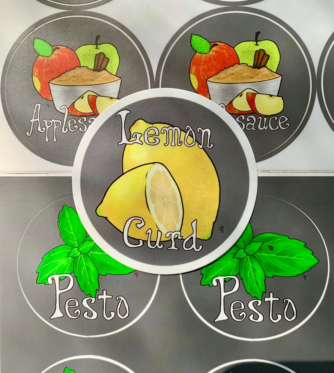 Custom Canning Labels Hand Drawn Colorful - Etsy