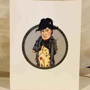 6 Cartes de vœux ensemble - bande de musique rétro sur le thème tout usage cartes de vœux vierges pour les amateurs de musique - vous me manquez cartes