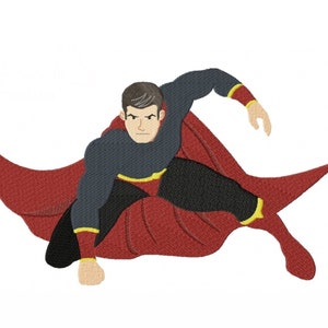 Superhero Embroidery Design, Superhero with Cap Motif, Pattern for Machine embroidery design, pes, hus, dst, exp etc. INSTANT DOWNLOAD,