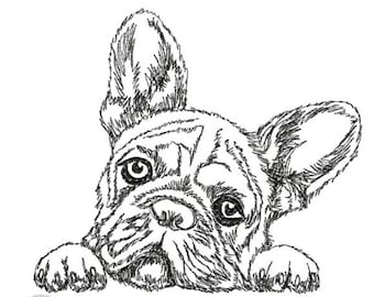 Dog Bully Embroidery Design, Bulldog Motif, Pattern for Machine embroidery design, pes, hus, dst, exp etc. INSTANT DOWNLOAD,