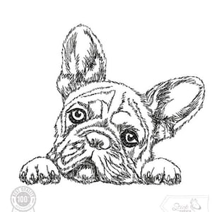 Dog Bully Embroidery Design, Bulldog Motif, Pattern for Machine embroidery design, pes, hus, dst, exp etc. INSTANT DOWNLOAD,