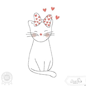 Cat Set Embroidery Design, Cute Kitten Kids Motif, Pattern for Machine embroidery design, pes, hus, dst, exp etc. INSTANT DOWNLOAD