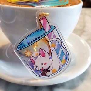 Mokona Tea Dog Keychain