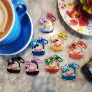 Eeveelution Egg basket Keychains