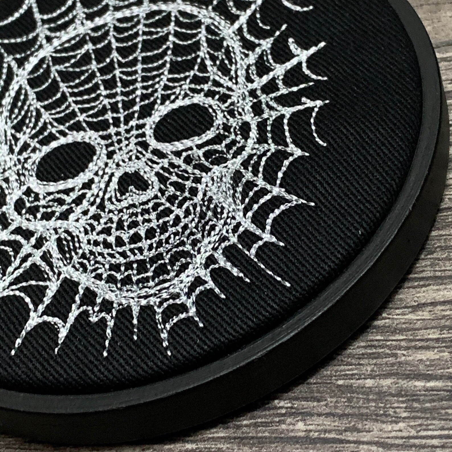 Cobweb Skull Embroidery Hoop Goth Needlepoint Alternative Etsy