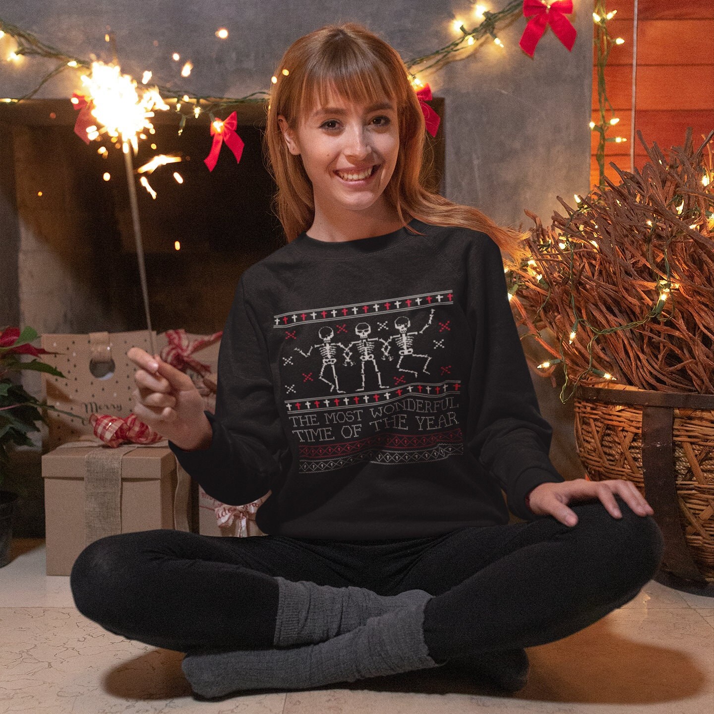 emo christmas sweater