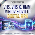 VHS, VHS-C, 8mm, MiniDV and DVDs to Digital MP4