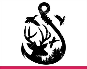 Free Free 322 Silhouette Hunting And Fishing Svg SVG PNG EPS DXF File