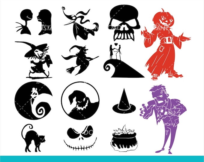 Download Nightmare Before Christmas Svg Collection Svg Files For Silhouette Cameo Or Cricut Jack Skellington Clipart Nightmare Dxf Paper Party Kids Craft Supplies Tools Seasonalliving Com