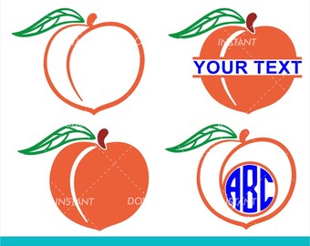 Peach Svg Cricut Etsy