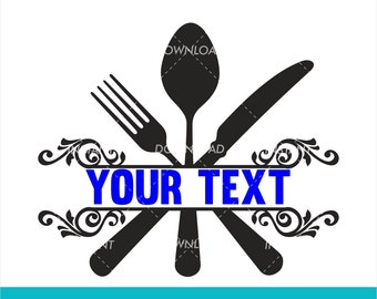 Kitchen Monogram Svg Etsy