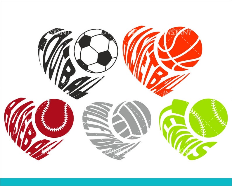 Download Heart Svg Tennis Svg Ball And Inscription Svg Baseball Svg Svg Files For Silhouette Cameo Or Cricut Basketball Svg Volleyball Svg Visual Arts Collage Lifepharmafze Com