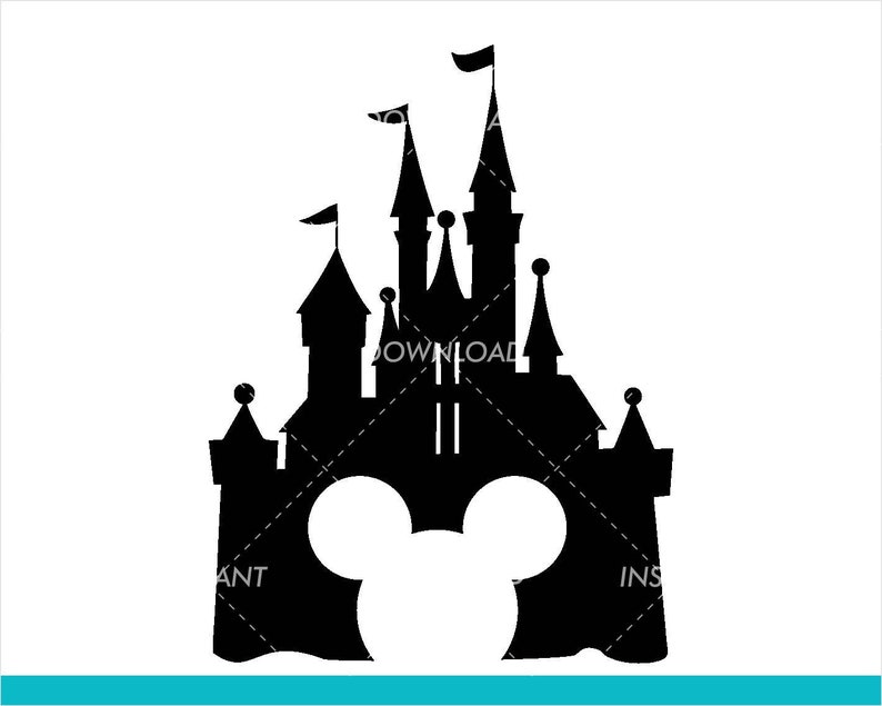 Free Free 229 Disney Castle Mickey Head Svg SVG PNG EPS DXF File