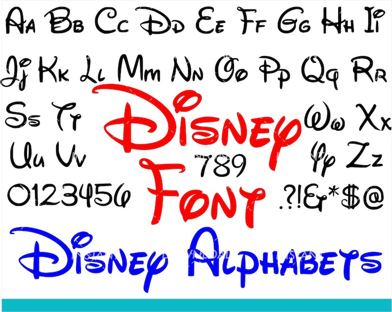Free Free 314 Disney Letters Svg SVG PNG EPS DXF File