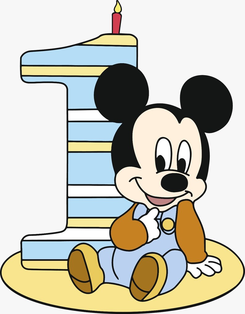 Download Baby Mickey Mouse Svg Birthday Mouse Svg files for Cricut ...